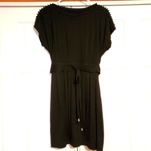 EUC Beaded Neckline Batwing Dress